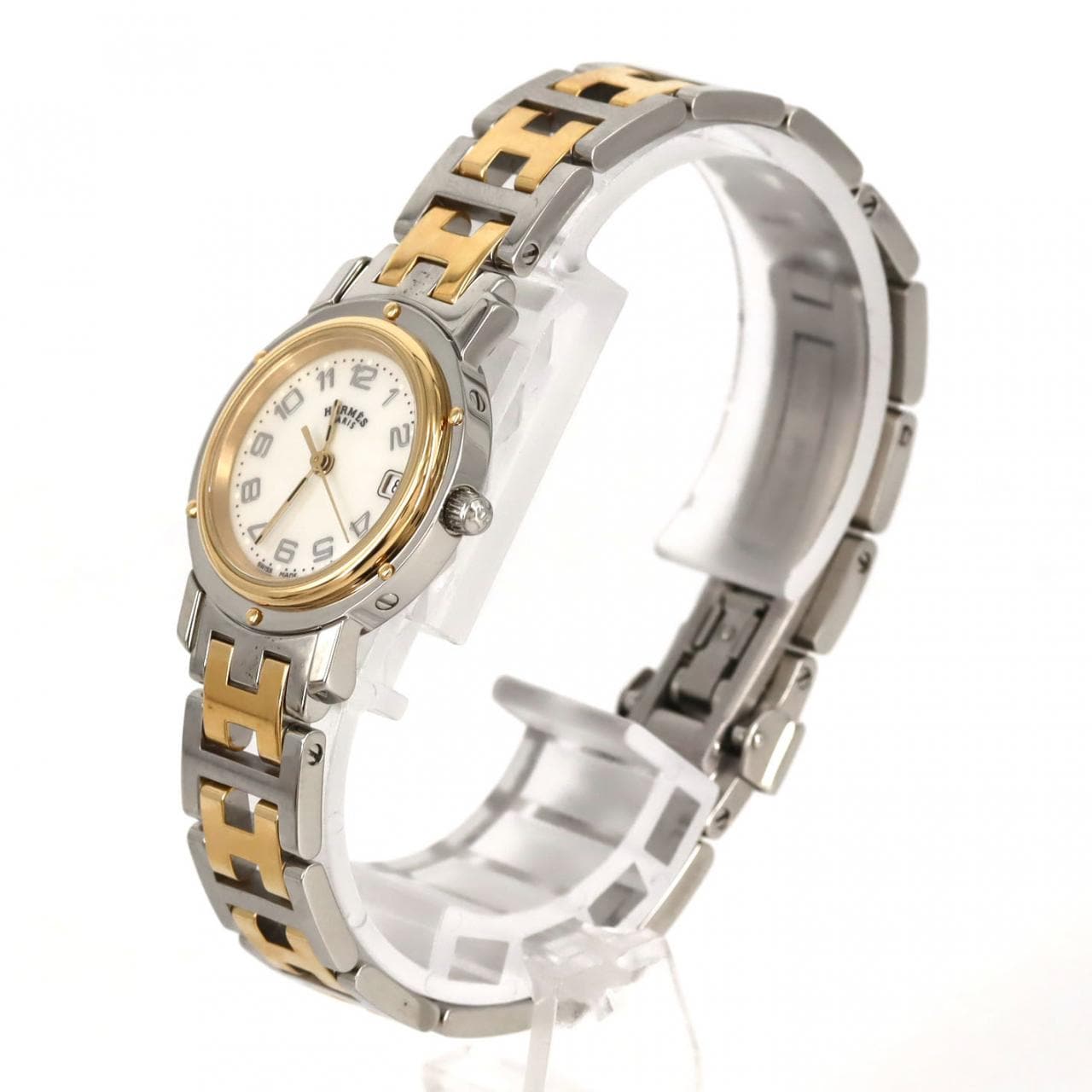 エルメス クリッパーナクレ コンビ CL4.220 SSxGP クォーツ