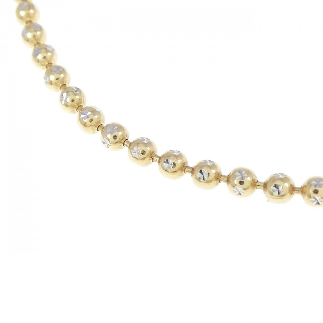 750YG/750WG ball chain necklace