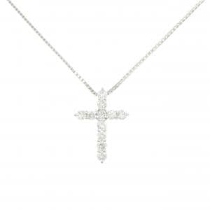 PT900/PT850 クロス ダイヤモンド ネックレス 0.68CT