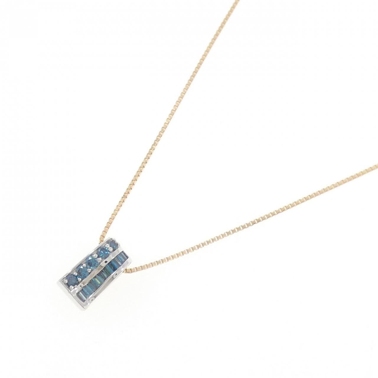 K18YG/K18WG钻石项链 0.37CT