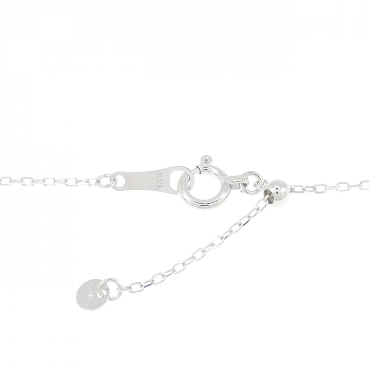K18WG ダイヤモンド ネックレス 0.2CT
