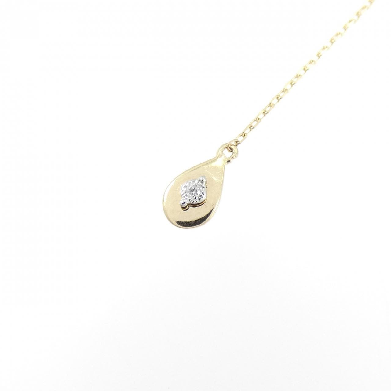 K10YG ダイヤモンド ネックレス 0.01CT