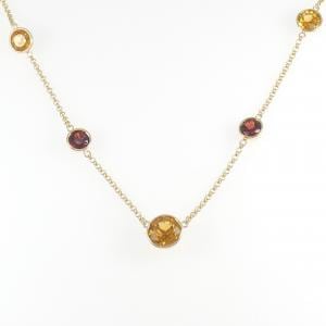 K18YG シトリン ネックレス 4.00CT