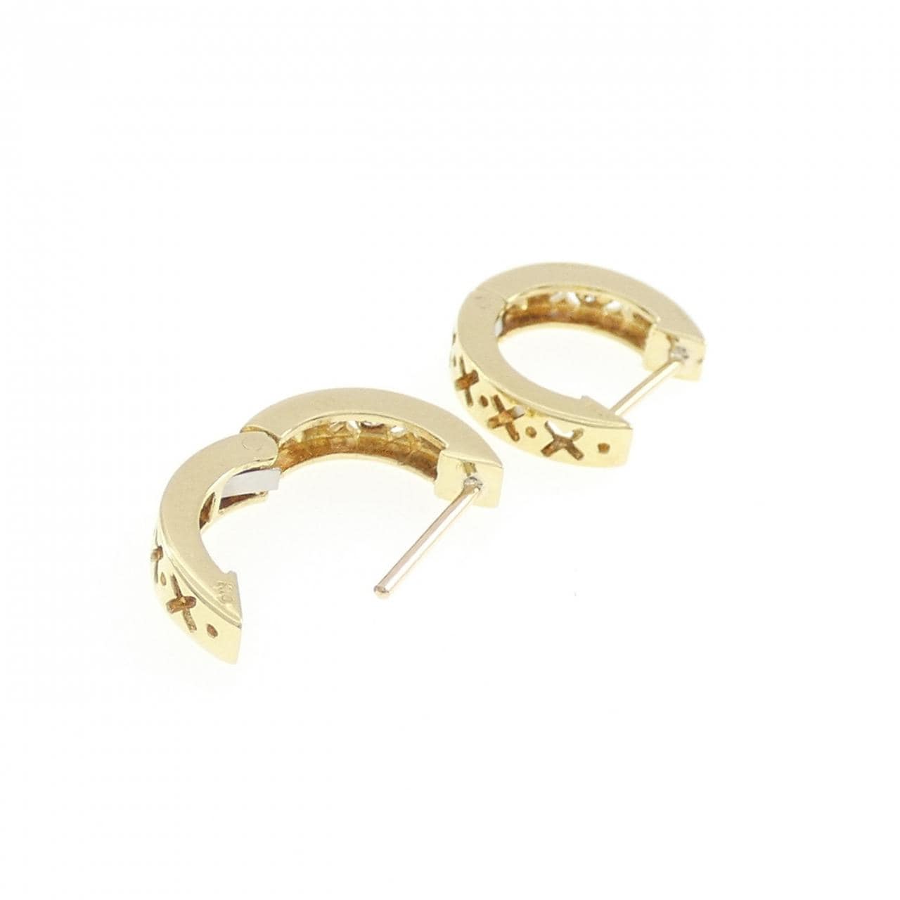K18YG ダイヤモンド ピアス 0.04CT