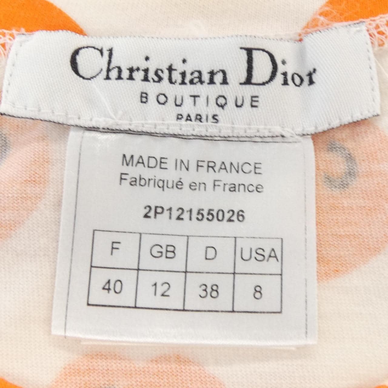 【ヴィンテージ】クリスチャンディオール CHRISTIAN DIOR 2P12155026 Tシャツ