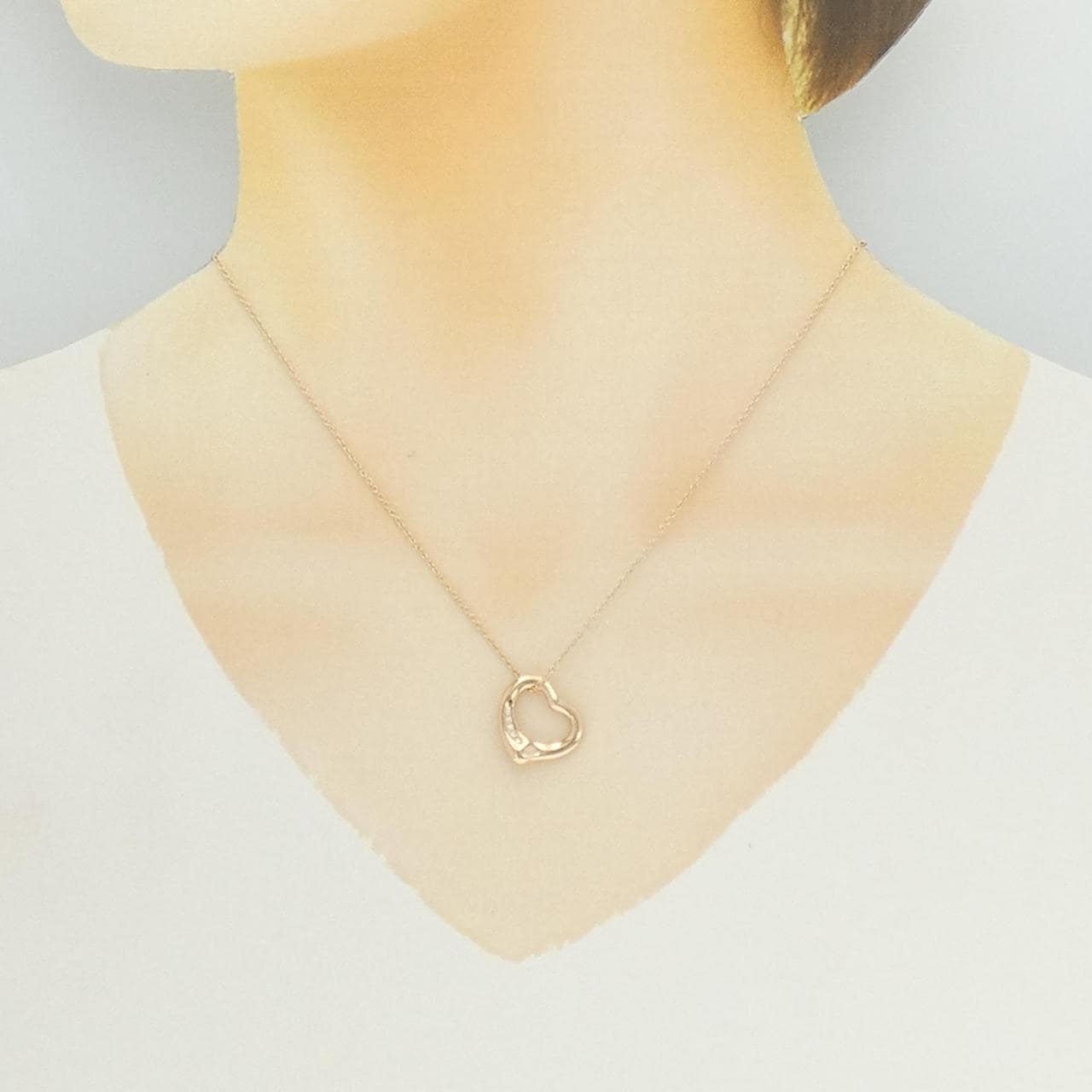 ティファニー オープンハート ネックレス