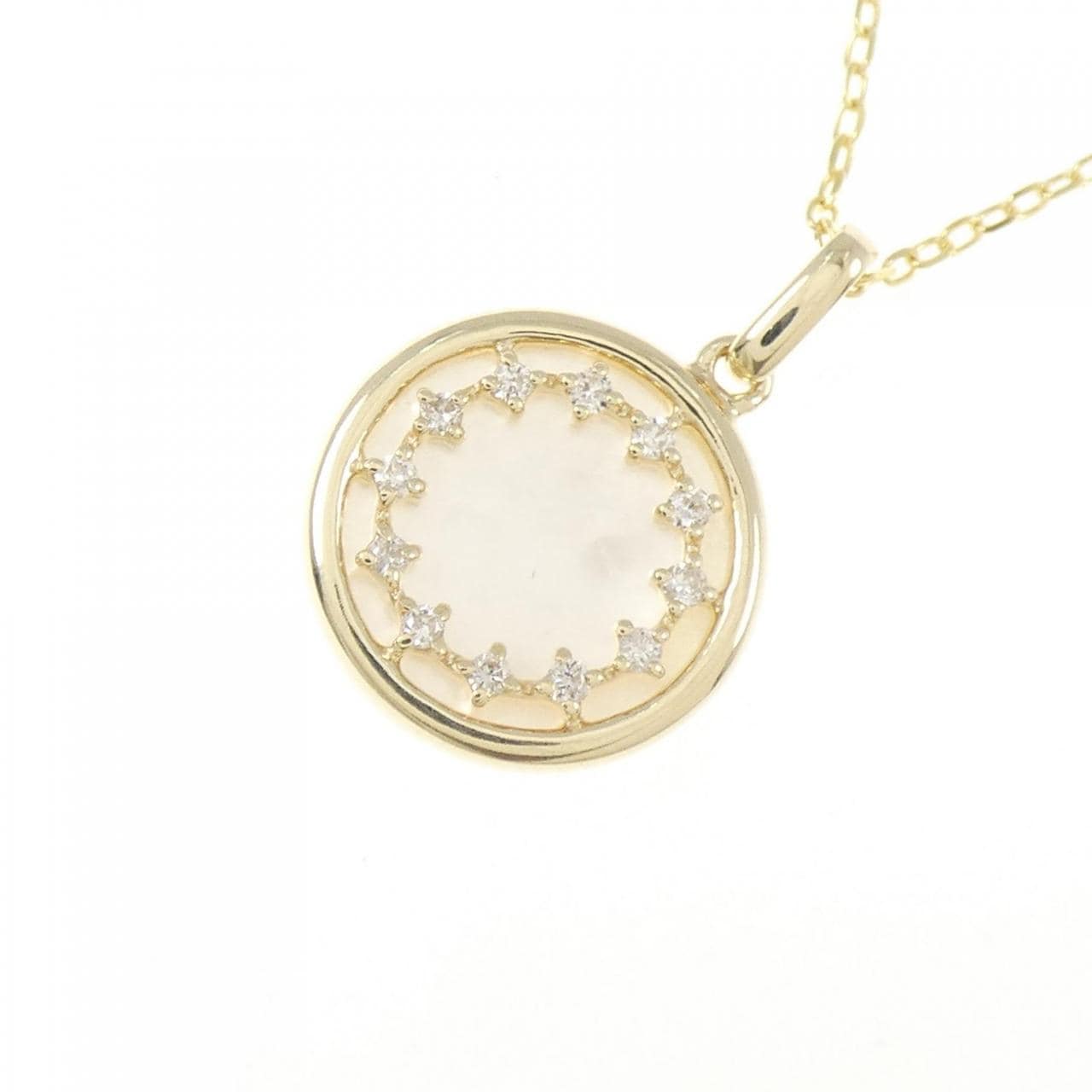 K10YG マザーオブパール ネックレス