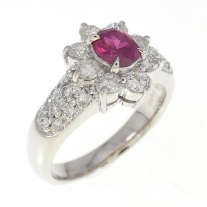 PT900 ルビー リング 0.561CT