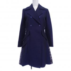 Christian Dior ウールコート 9号 ブラウン Christian Dior クリスチャンディオール ニットコート サイズM