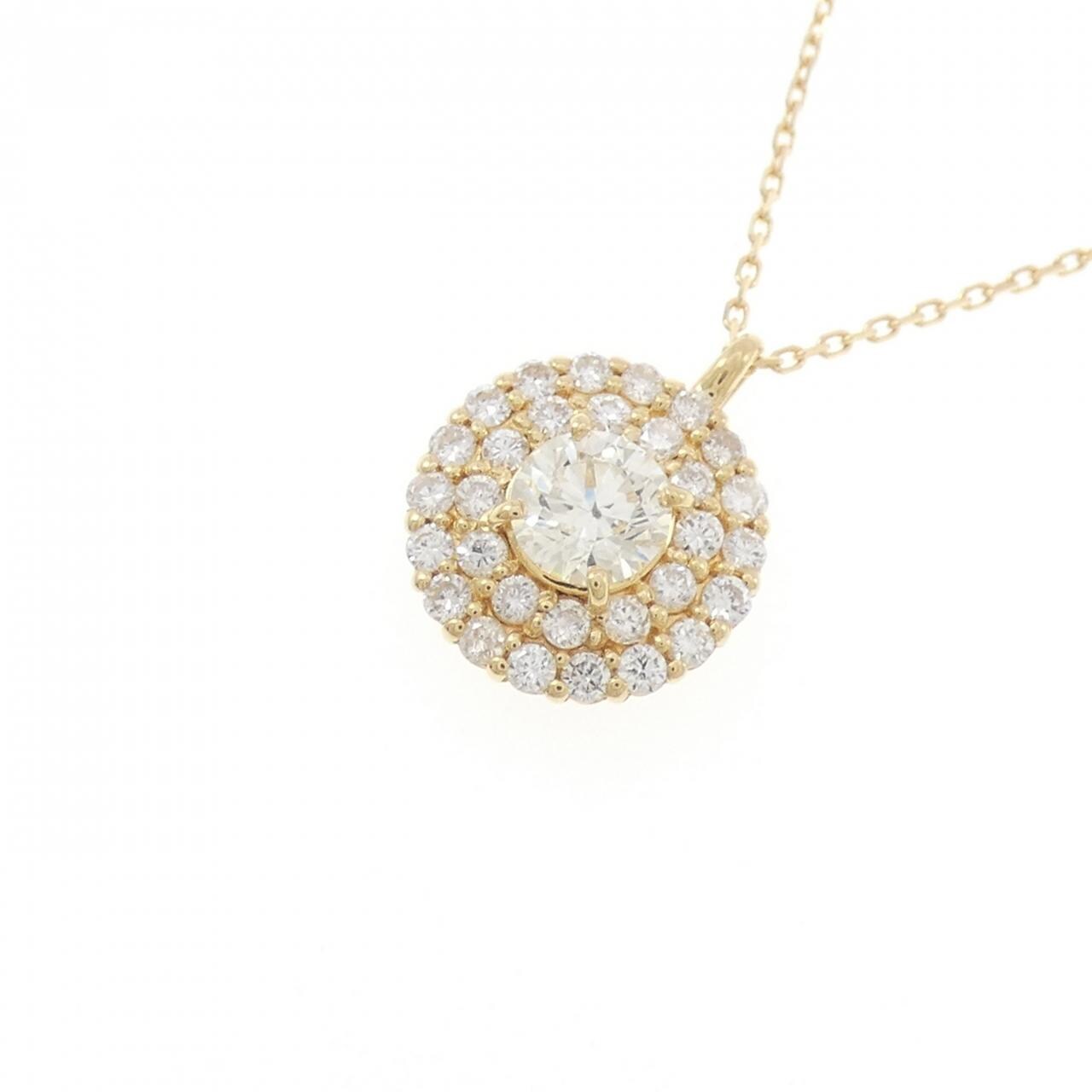 K18YG ダイヤモンド ネックレス 0.406CT