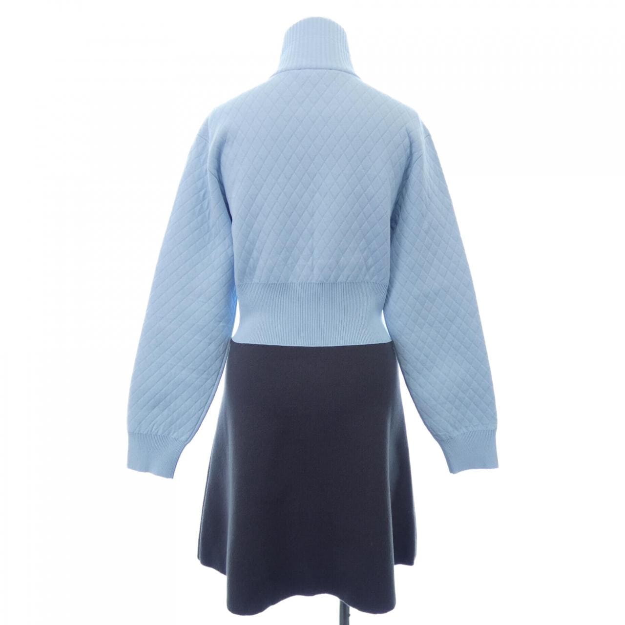 ルイヴィトン LOUIS VUITTON ダイヤモンドニットトロンプルイユドレス FNKD16PT6 ワンピース