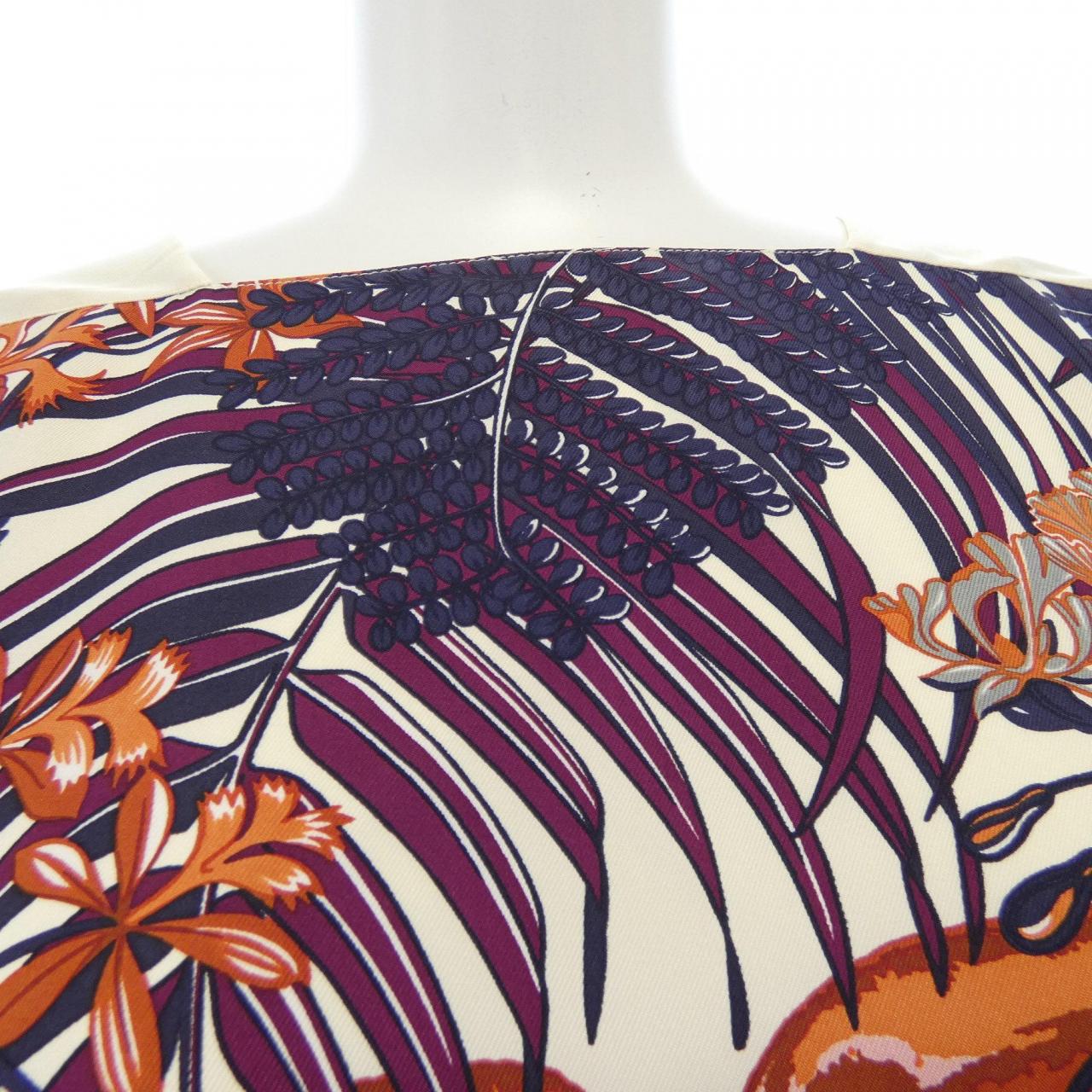 エルメス HERMES FLAMINGO PARTY ワンピース