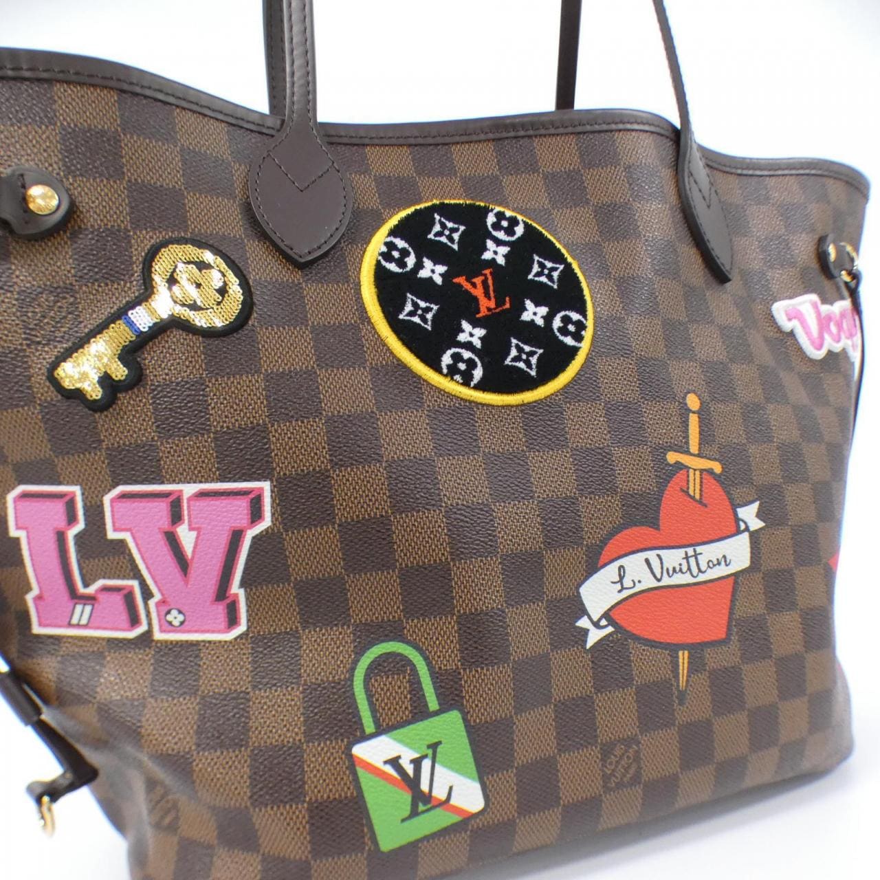 LOUIS VUITTON Damier (LV Stories) Neverfull MM N40049 Bag