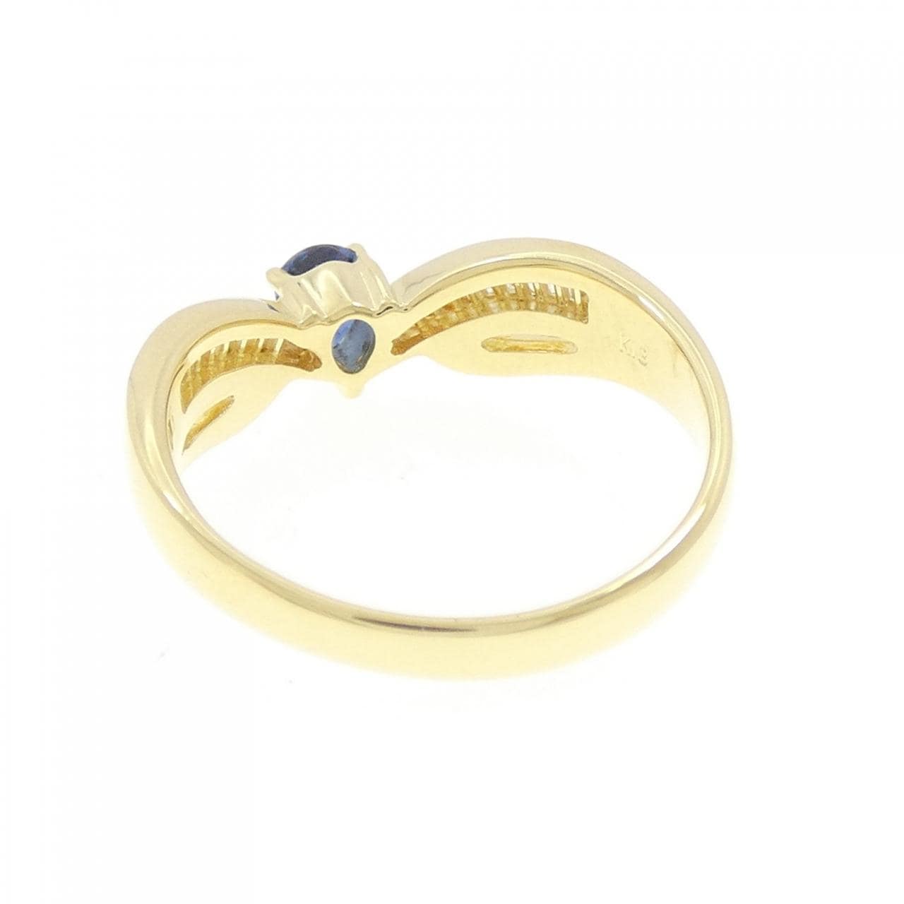 K18YG サファイヤ リング