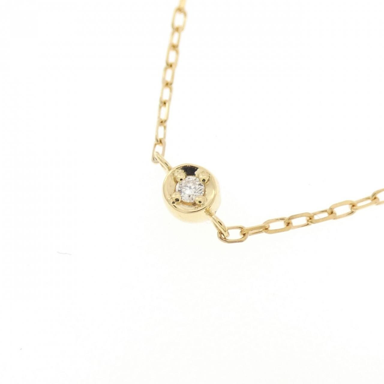 K18YG ダイヤモンド ネックレス 0.06CT