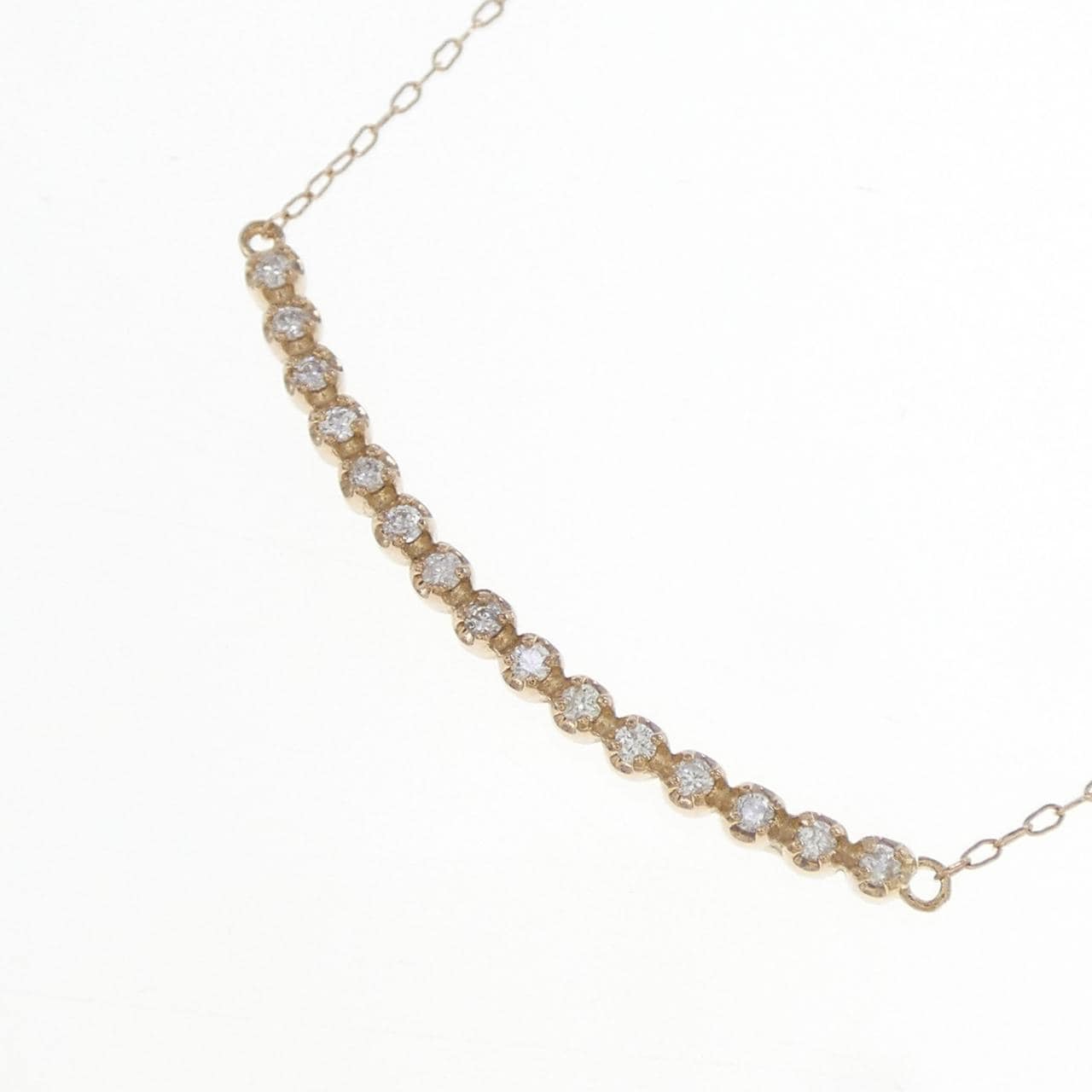 K18PG ダイヤモンド ネックレス 0.10CT