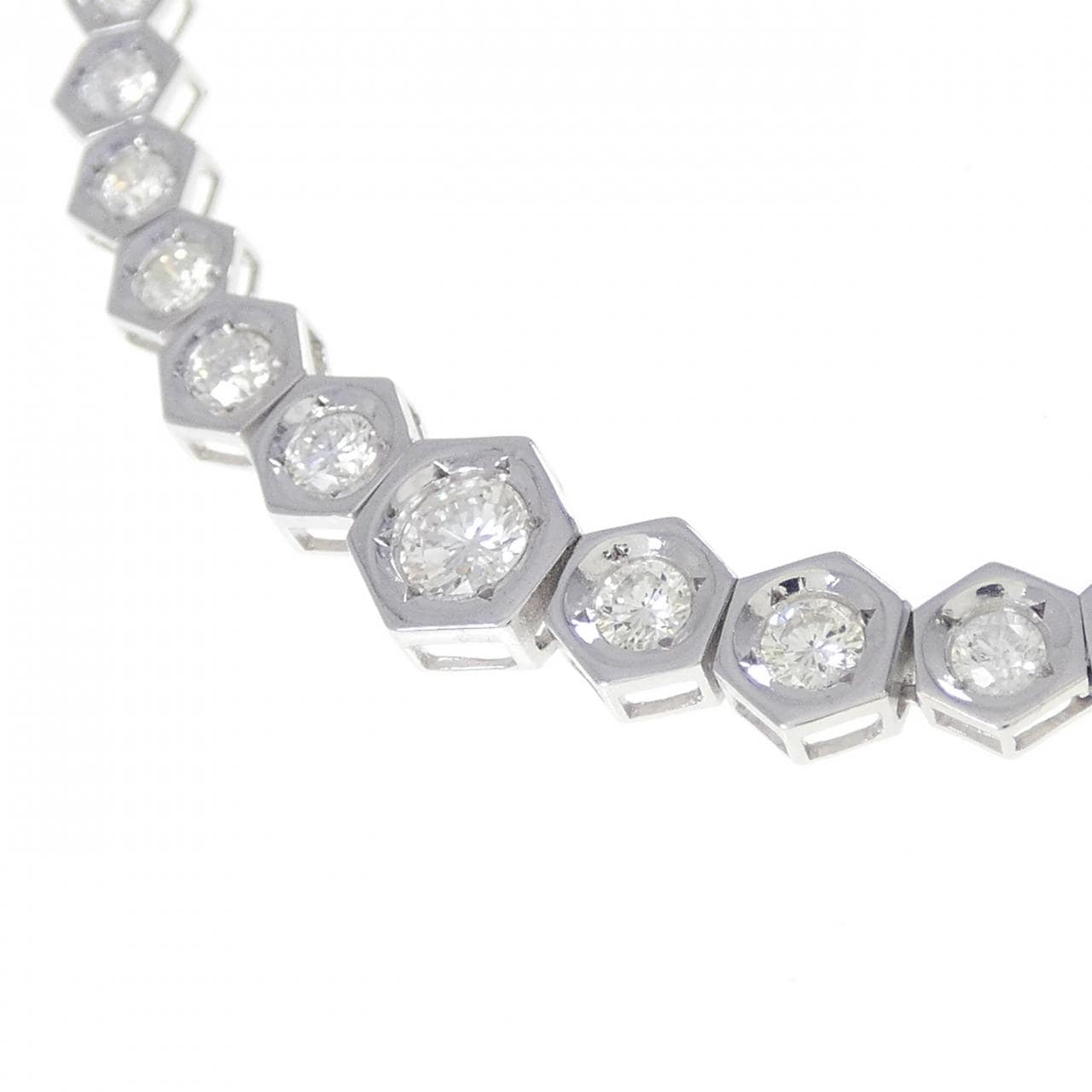 K18WG ダイヤモンド ネックレス 3.00CT