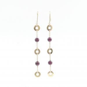 K18YG ガーネット ピアス