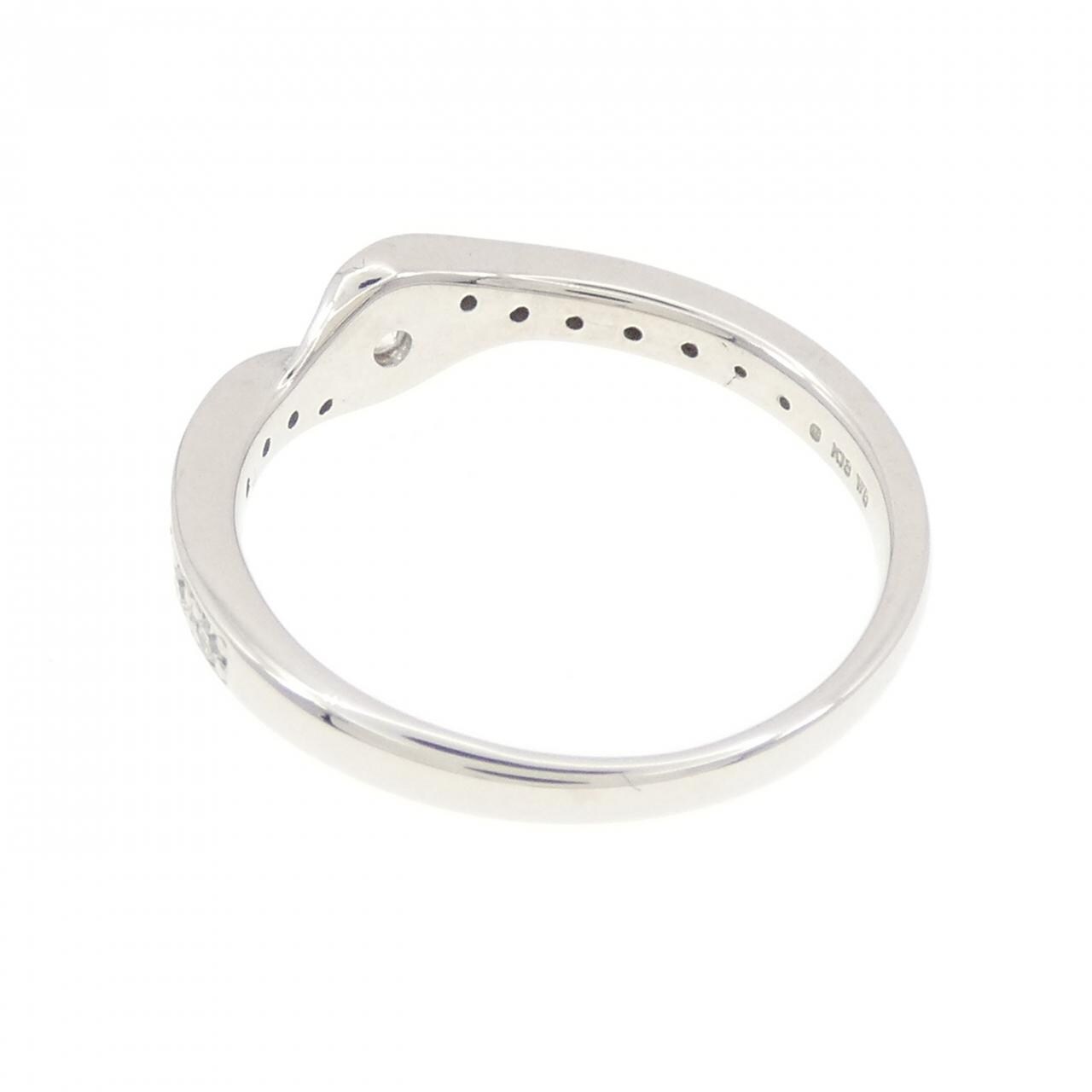 K18WG ダイヤモンド リング 0.19CT