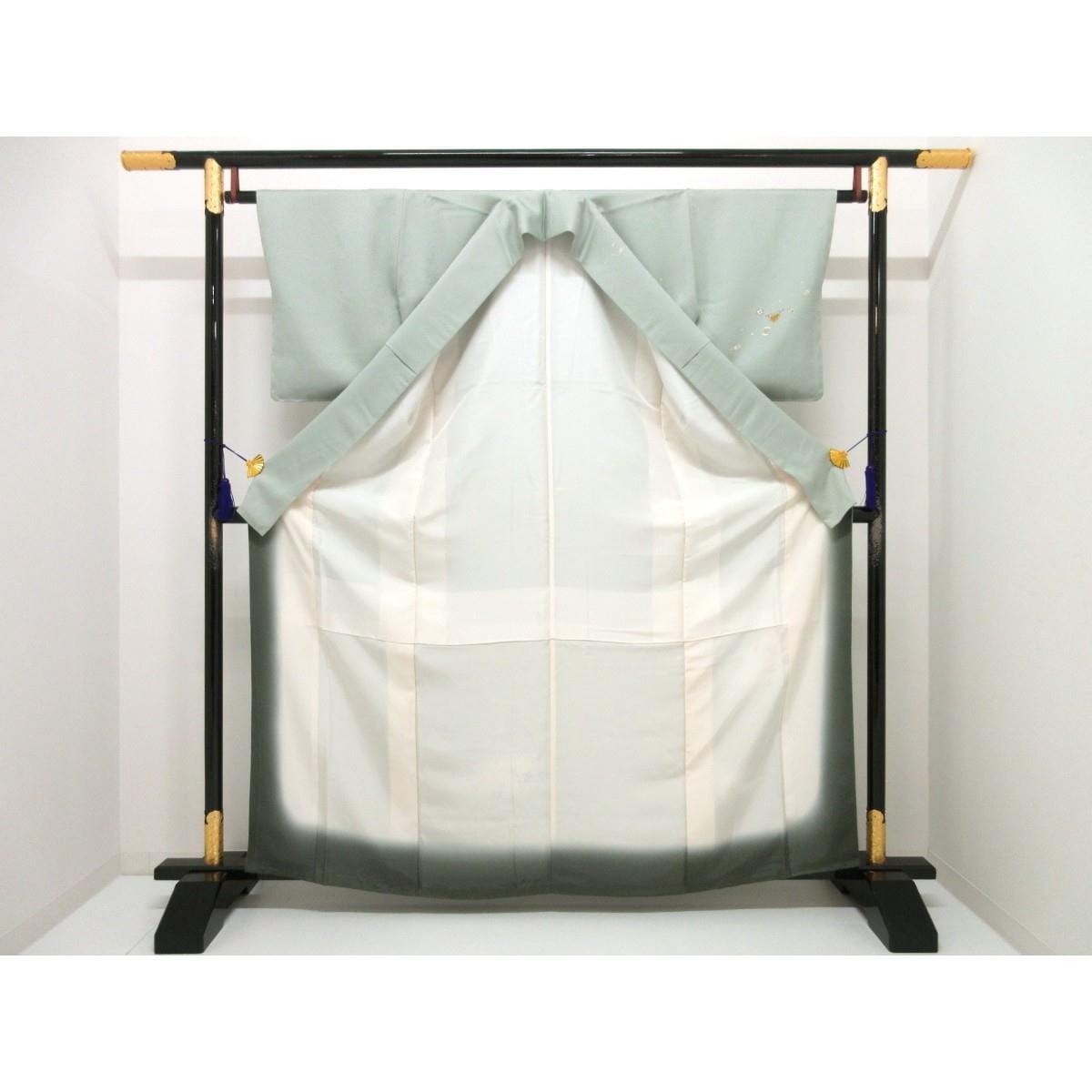 【未使用品】訪問着　友禅金彩加工　ボカシ染　裄丈Ｓ寸