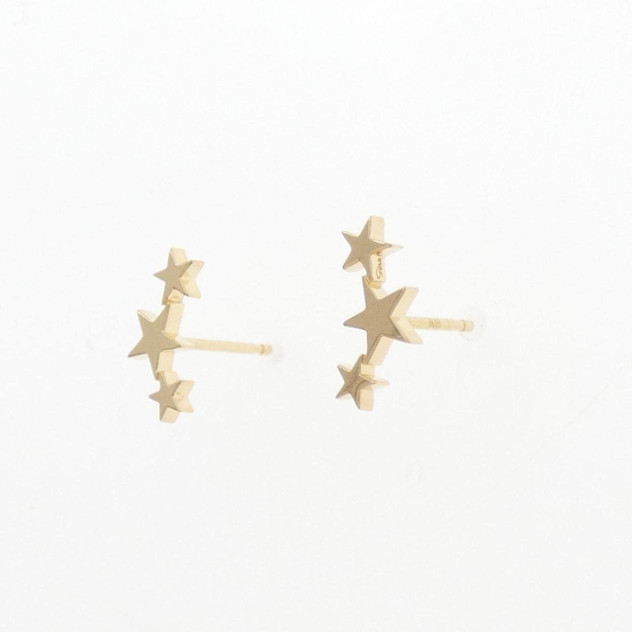 STAR JEWELRY K18YG earrings