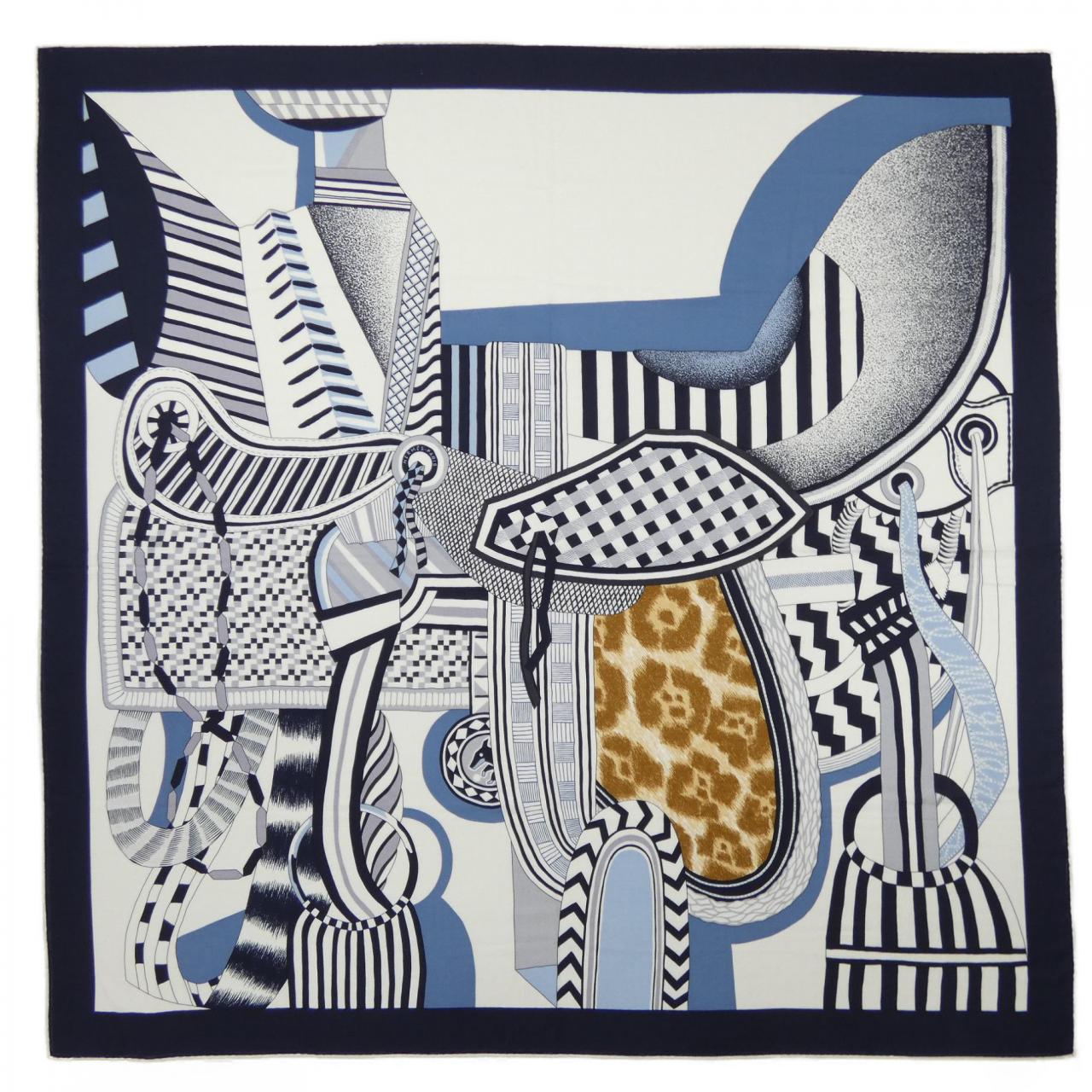 エルメス HERMES LA SELLE IMAGINAIRE 243846S カレジェアン140 ショール