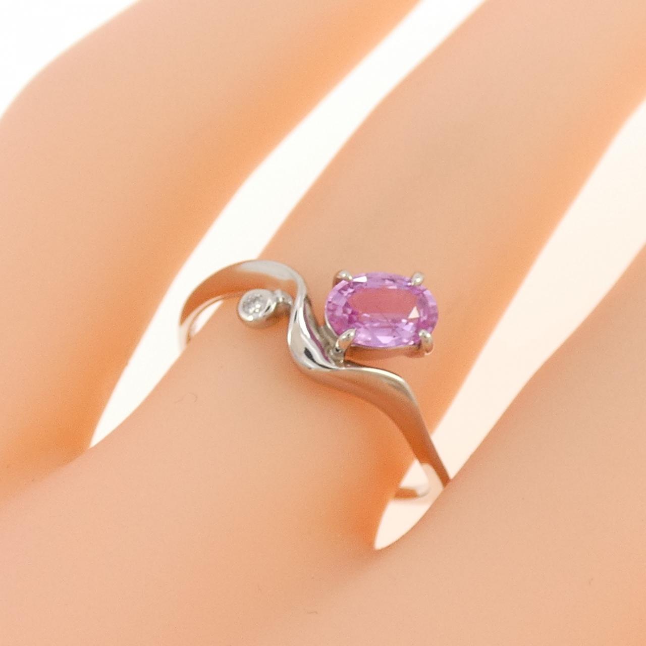 PT900 サファイヤ リング 0.55CT