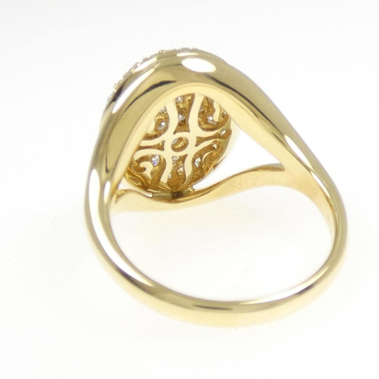 K18YG パヴェ ダイヤモンド リング 1.14CT