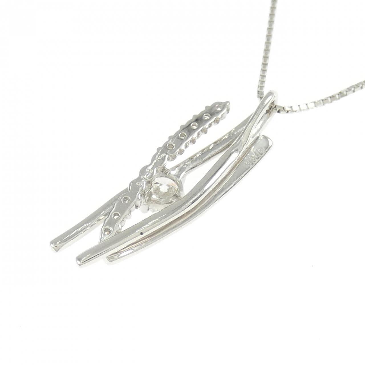 PT900/PT850 ダイヤモンド ネックレス 0.319CT F SI2 VG