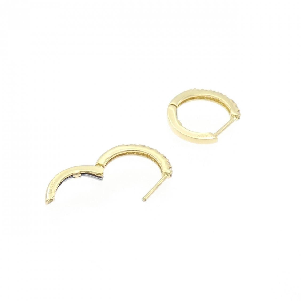 【新品】K18YG ダイヤモンド ピアス 0.20CT