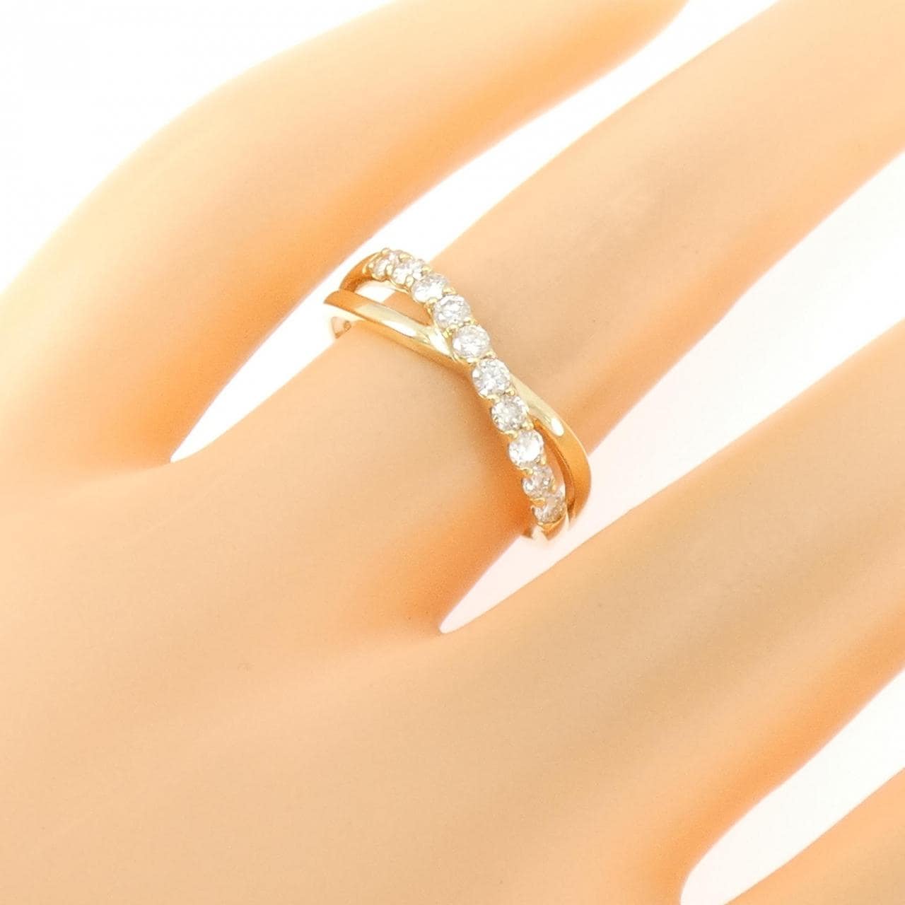 【リメイク】K18YG ダイヤモンド リング 0.30CT