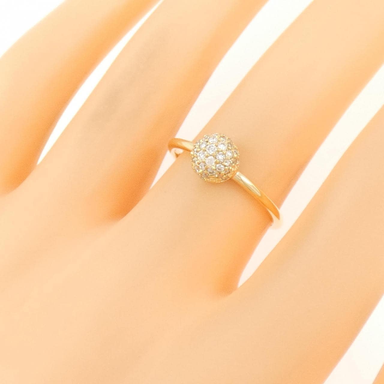 【リメイク】K18YG ダイヤモンド リング 0.30CT