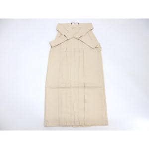 【新品】女袴　無地　Ｌサイズ　紐下９５ｃｍ　ベージュ色