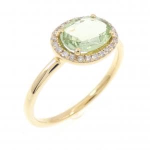 【新品】K18YG トルマリン リング 0.97CT