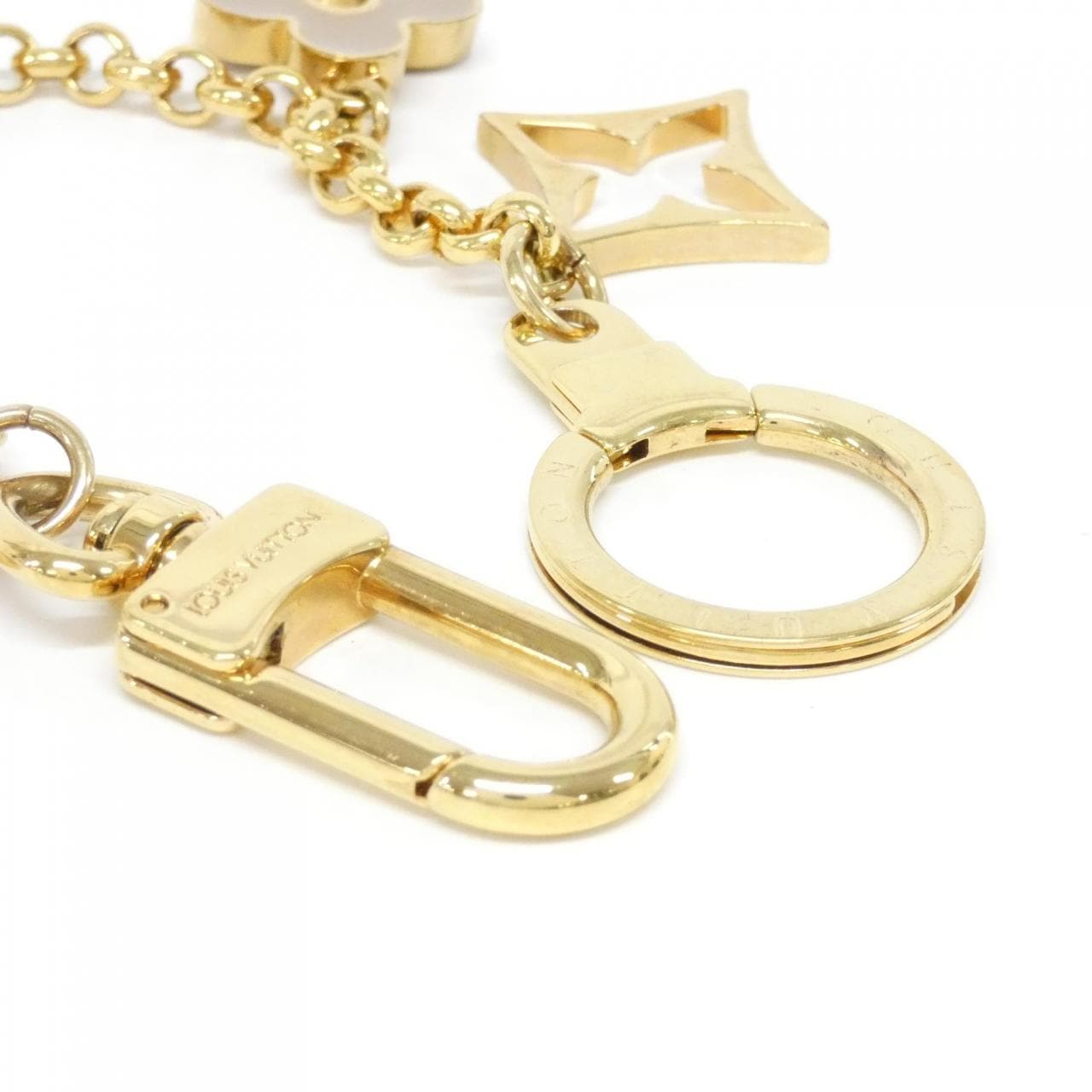 ルイヴィトン バッグチャーム チェーン フルール ドゥ モノグラム M65111 キーリング