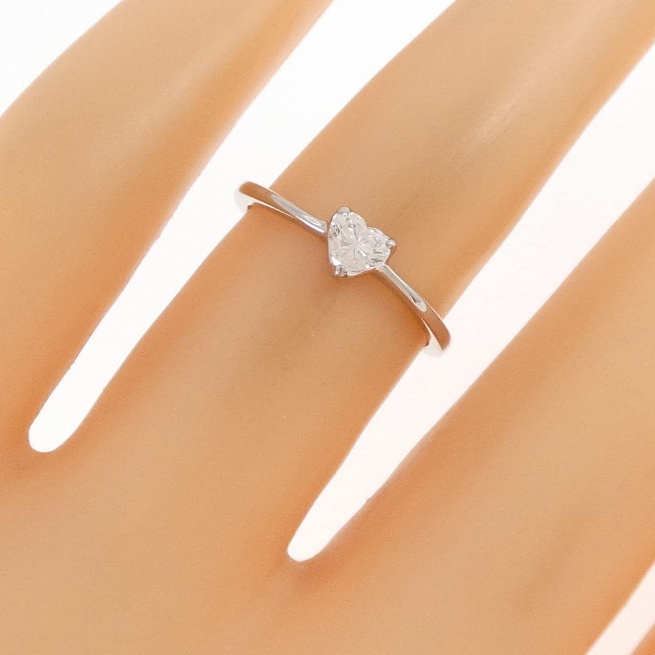 PT900 ハート ダイヤモンド リング 0.20CT