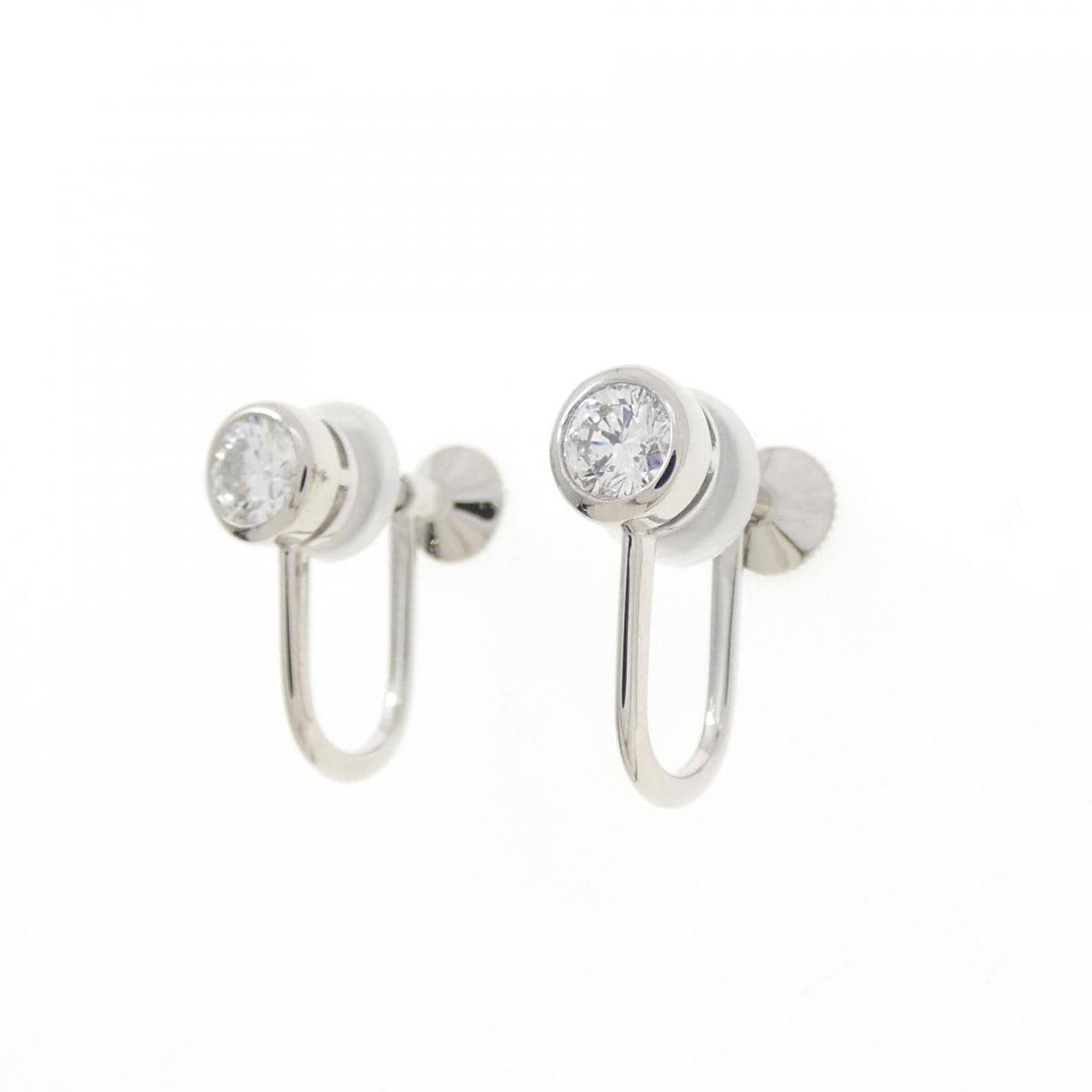 ミキモト ダイヤモンド イヤリング 0.42CT