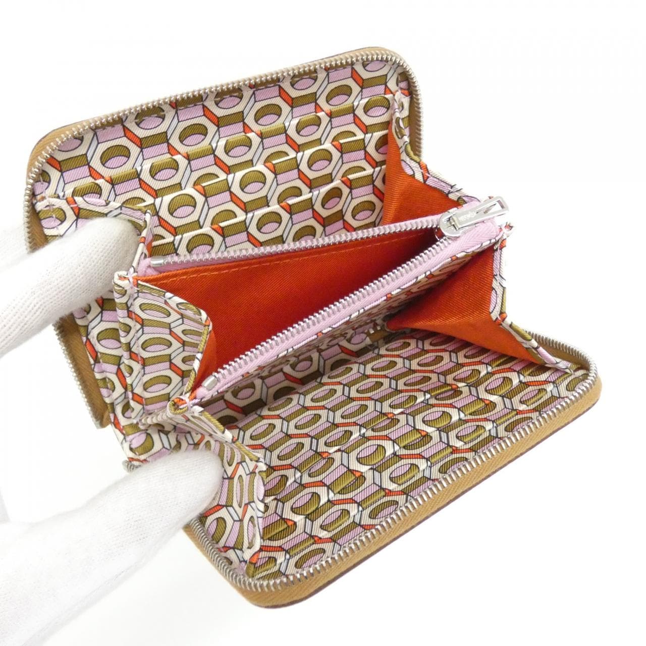 【未使用品】エルメス TOOL BOX シルク イン コンパクト 083343CK 財布