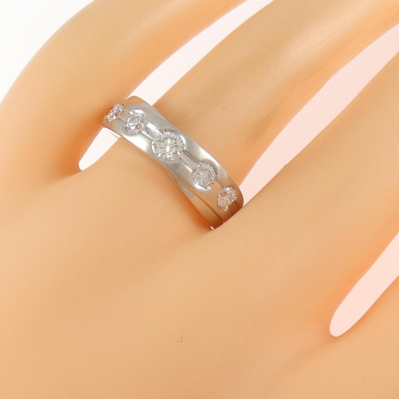 K18WG ダイヤモンド リング 0.48CT