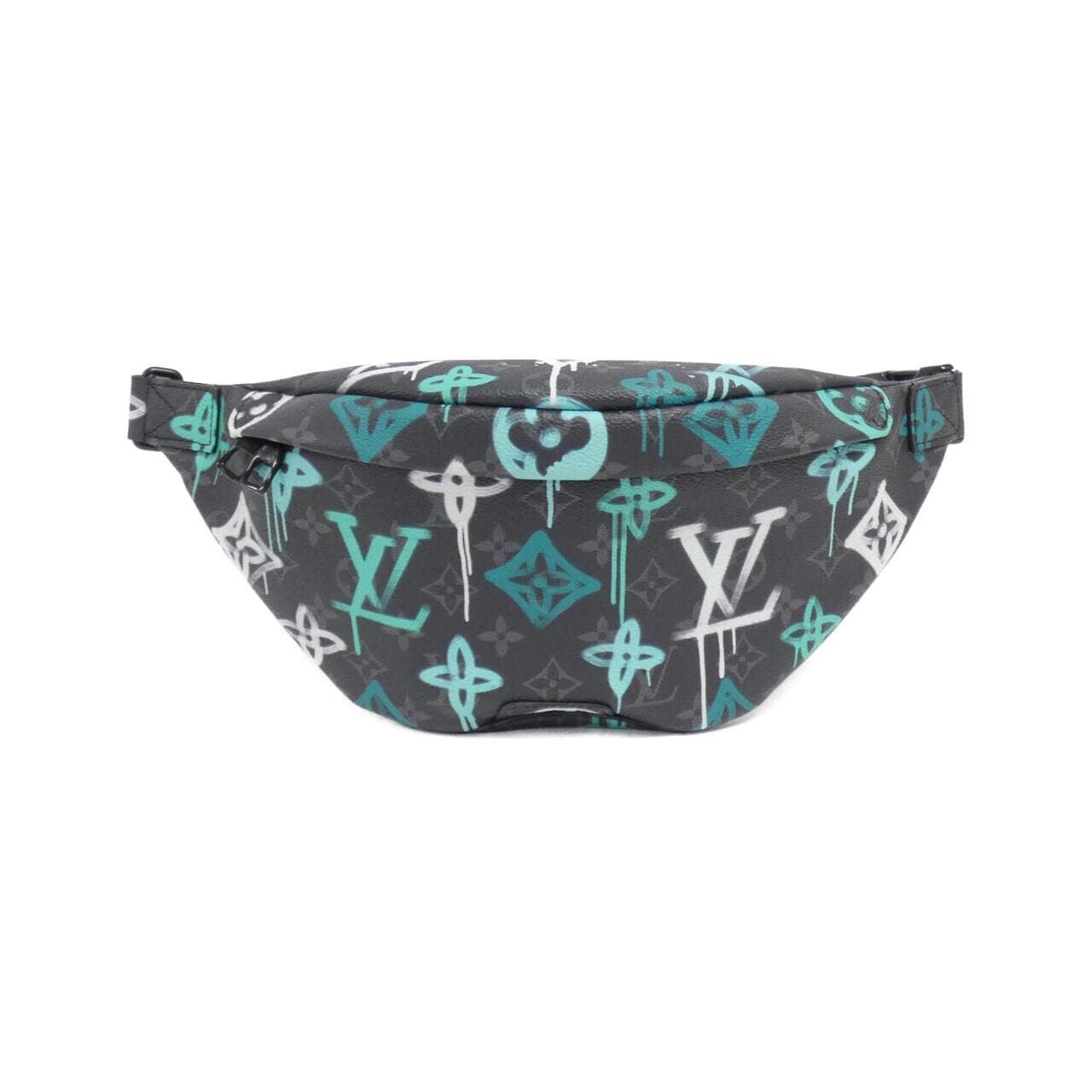 LOUIS VUITTON Monogram Eclipse (LV Graffiti Vert) Discovery Bumbag PM M21397 Waist Bag