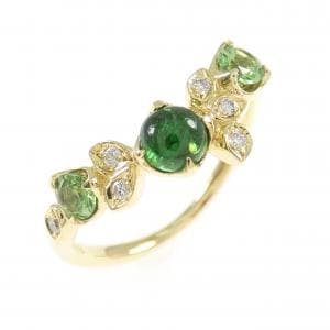 K18YG カラーストーン リング