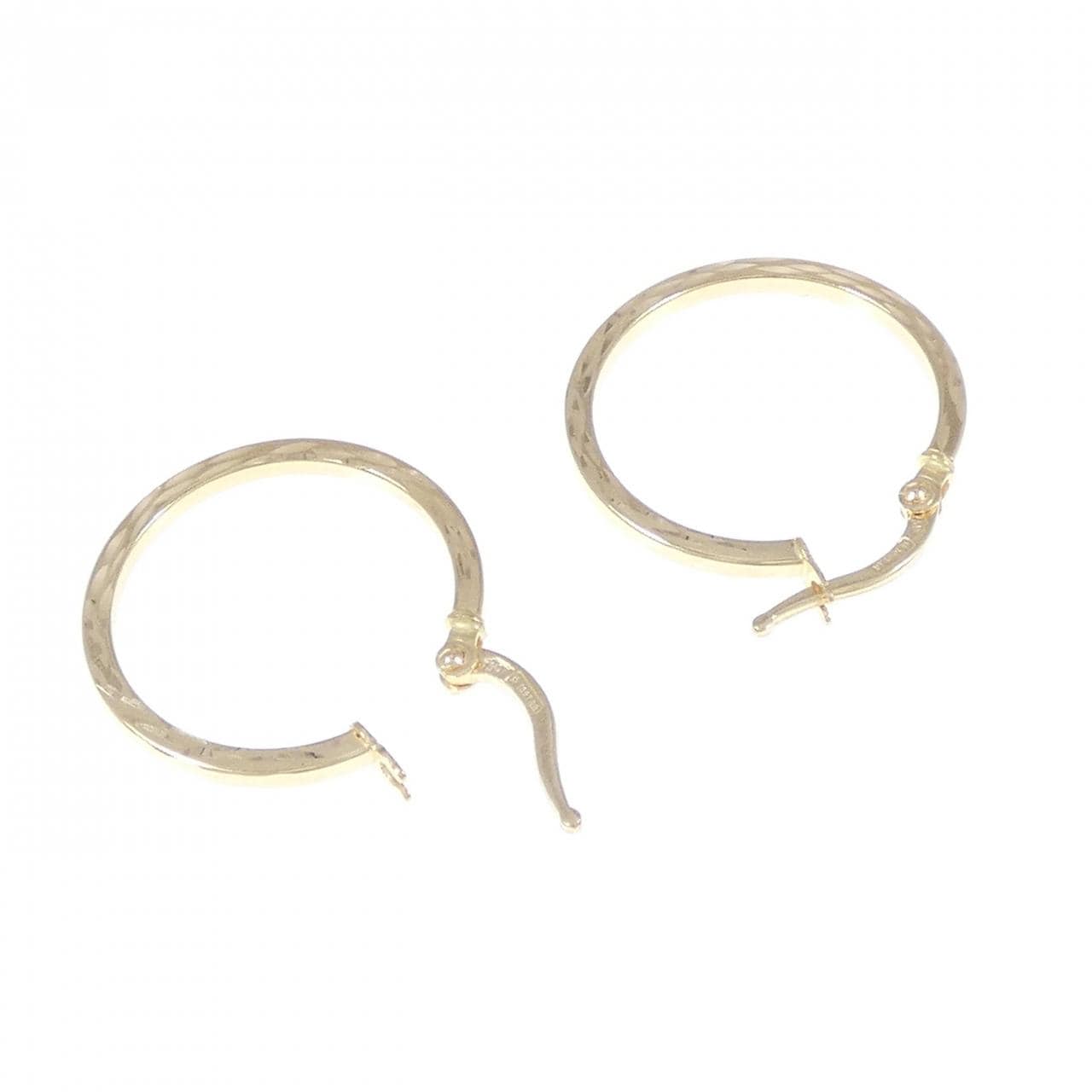 [新品] 750YG 圈形耳環