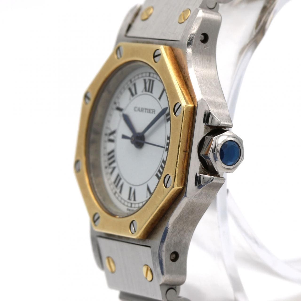 【ノーメンテナンス還元価格】カルティエ サントスオクタゴンSM コンビ SSxYG 自動巻