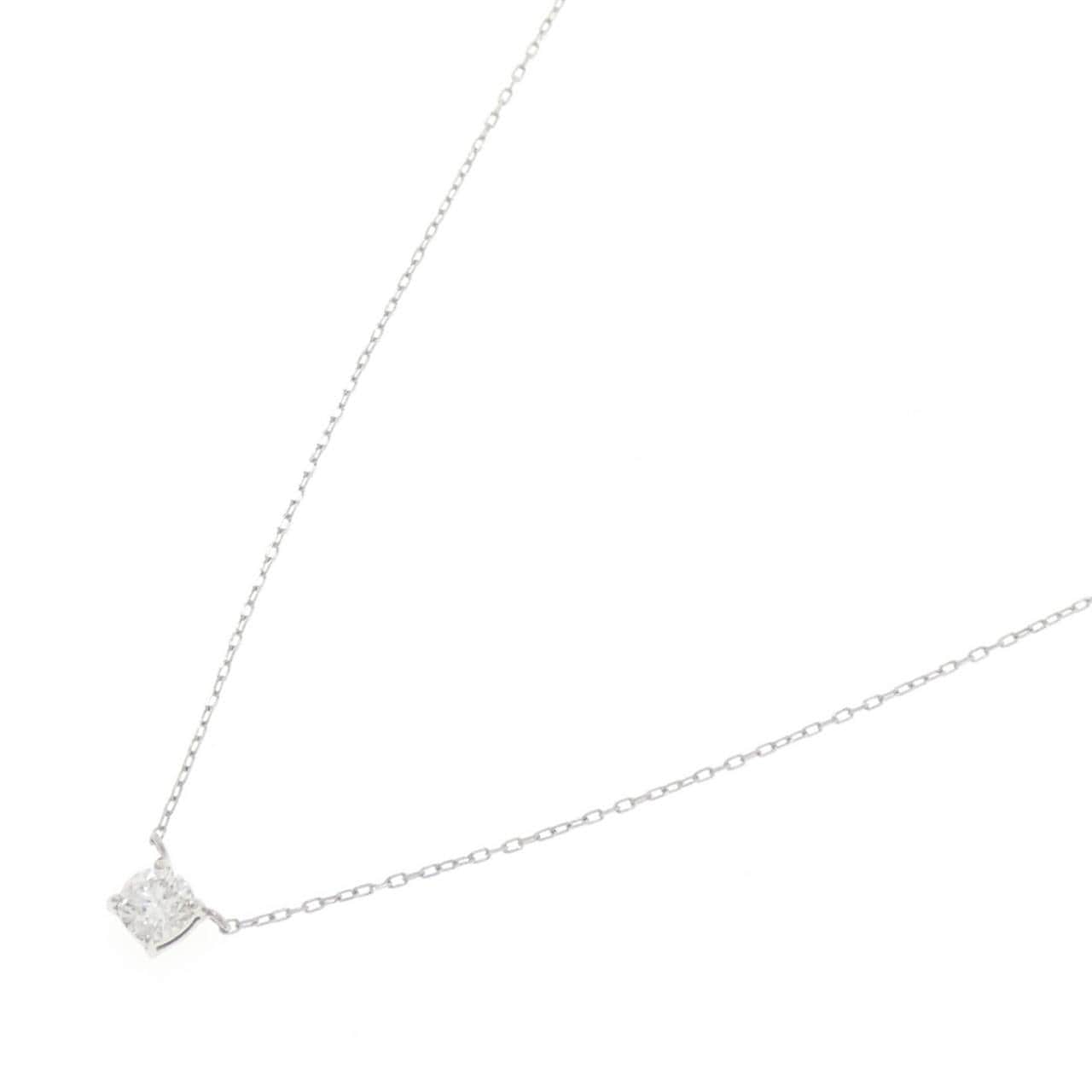 PT900/PT850 ソリティア ダイヤモンド ネックレス 0.185CT