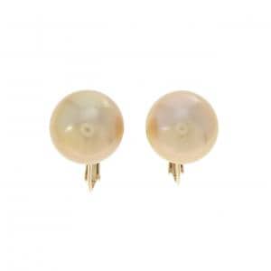 K18YG 白蝶パール イヤリング