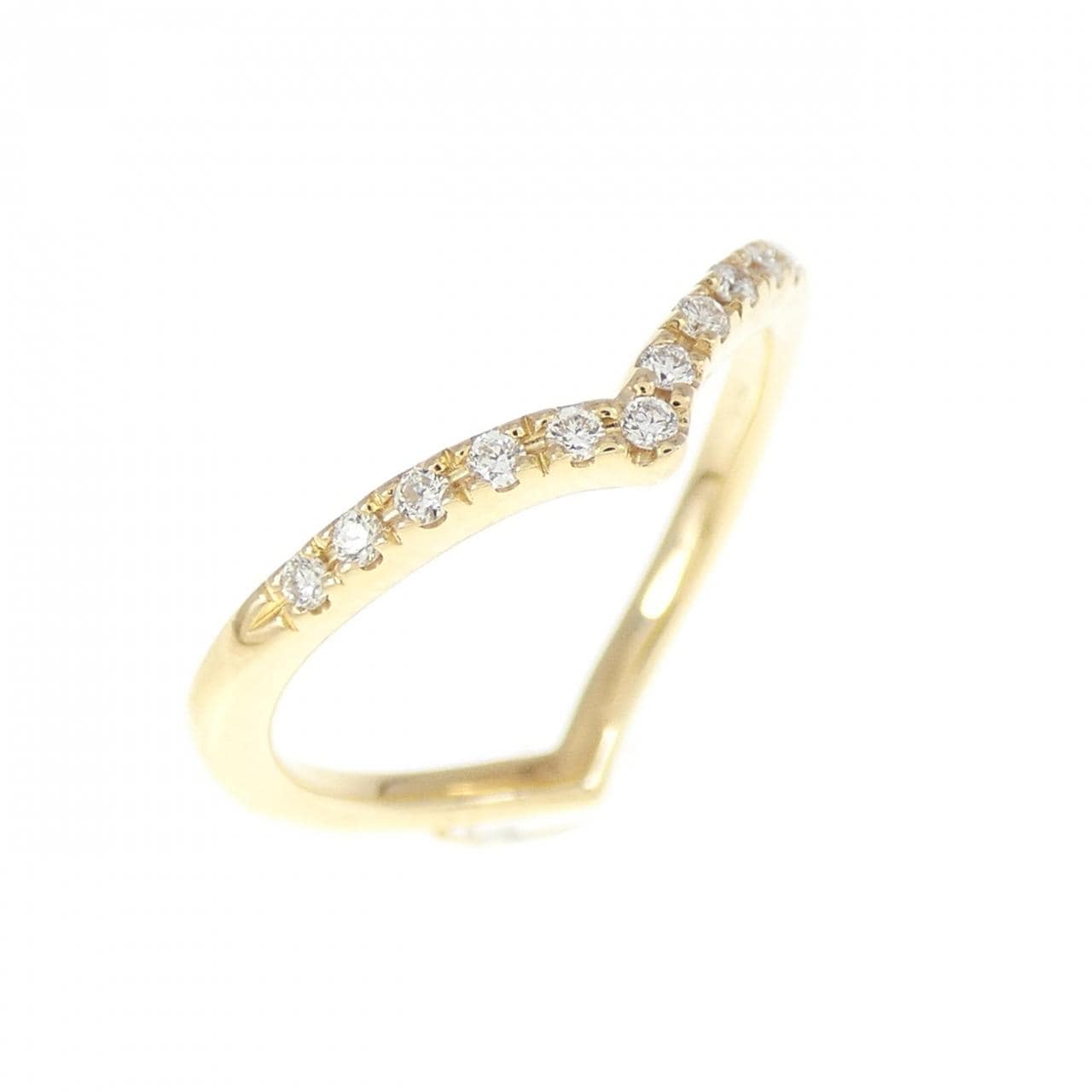 STAR JEWELRY K18YG Ring 0.04CT