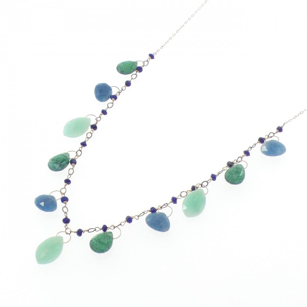アガット カラーストーン ネックレス