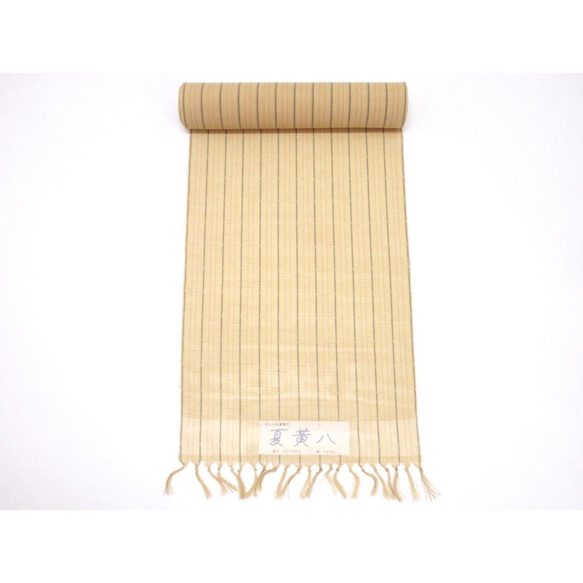 【未使用品】着尺反物　夏黄八