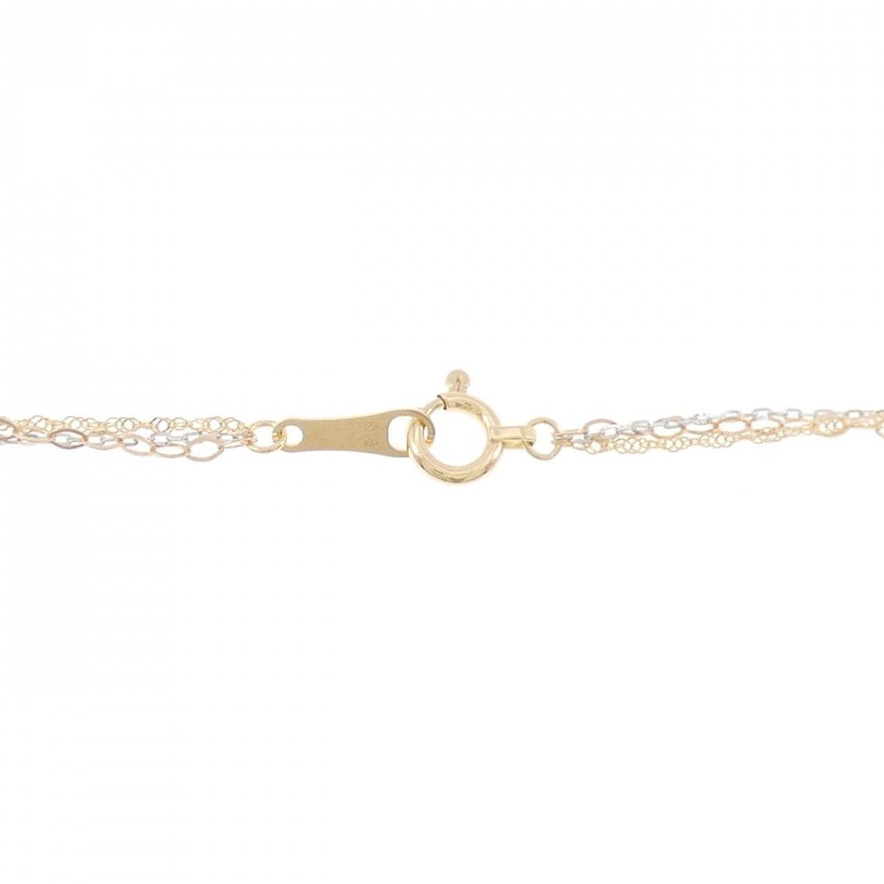 K18スリーカラー ネックレス