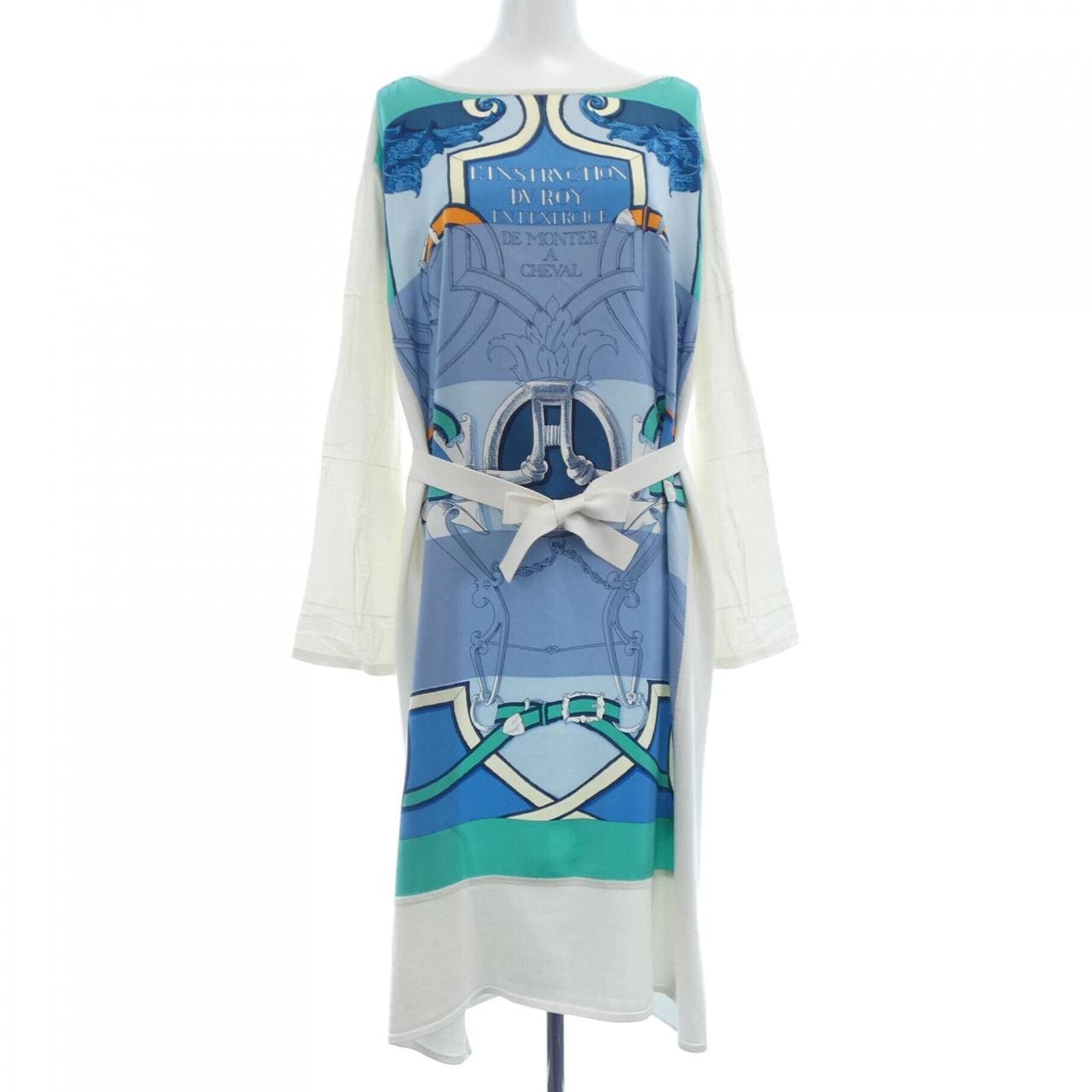 エルメス HERMES L'INSTRUCTION DU ROY ZOOM *16-7764 ツイルレーヌ ワンピース